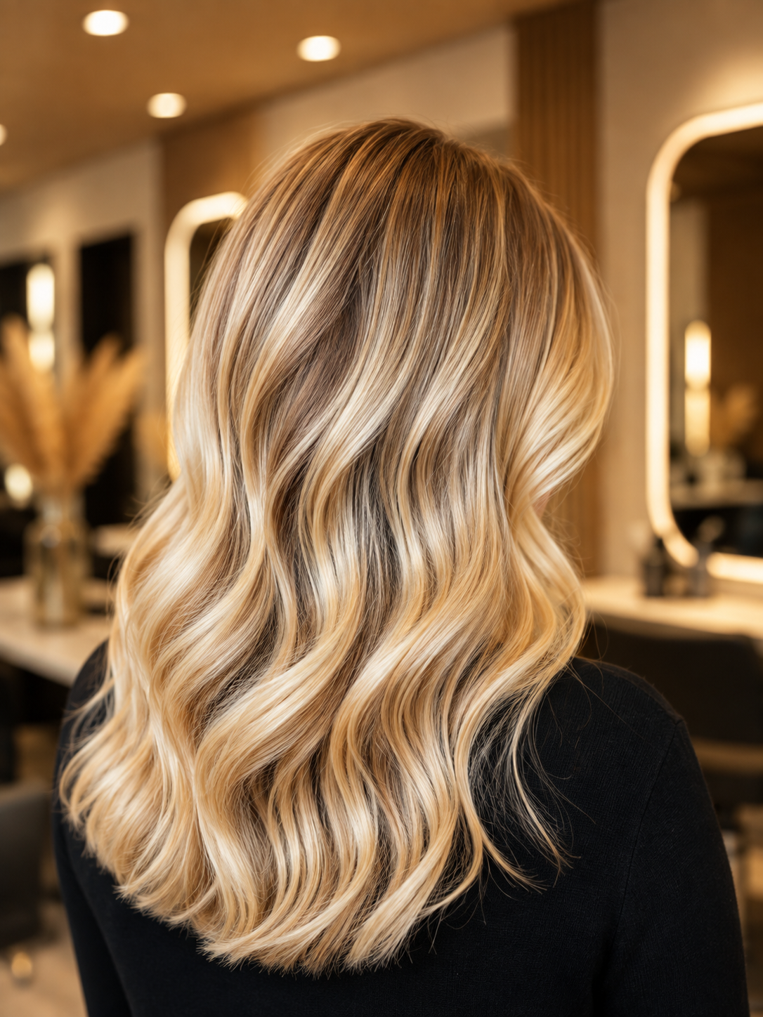 Melír Hostomice – blond melírované vlasy